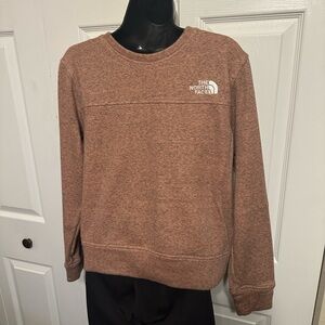 THE NORTH FACE Peach/Gray Fleece Lined Sweatshirt- Women’s Medium